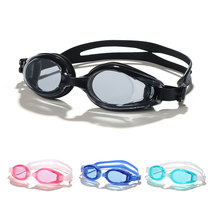 Transparent goggles adult children professional swimming waterproof anti-fog flat light clear mens and womens diving glasses manufacturers