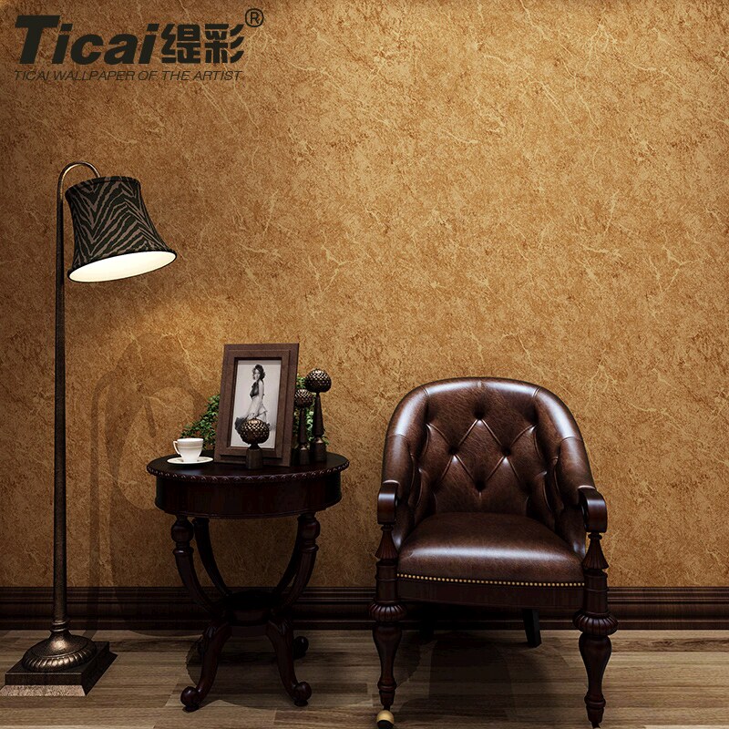 Ti color American country retro mottled crack solid color wallpaper environmental protection non-woven wallpaper plain color retro old