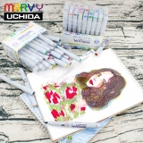 Японский импортный маркер, комплект для школьников, подарочная коробка, 36 цветов, 24 цветов, 48 цветов, 72 цветов, полный комплект, 168 цветов