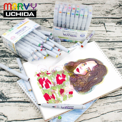 Японский импортный маркер, комплект для школьников, подарочная коробка, 36 цветов, 24 цветов, 48 цветов, 72 цветов, полный комплект, 168 цветов