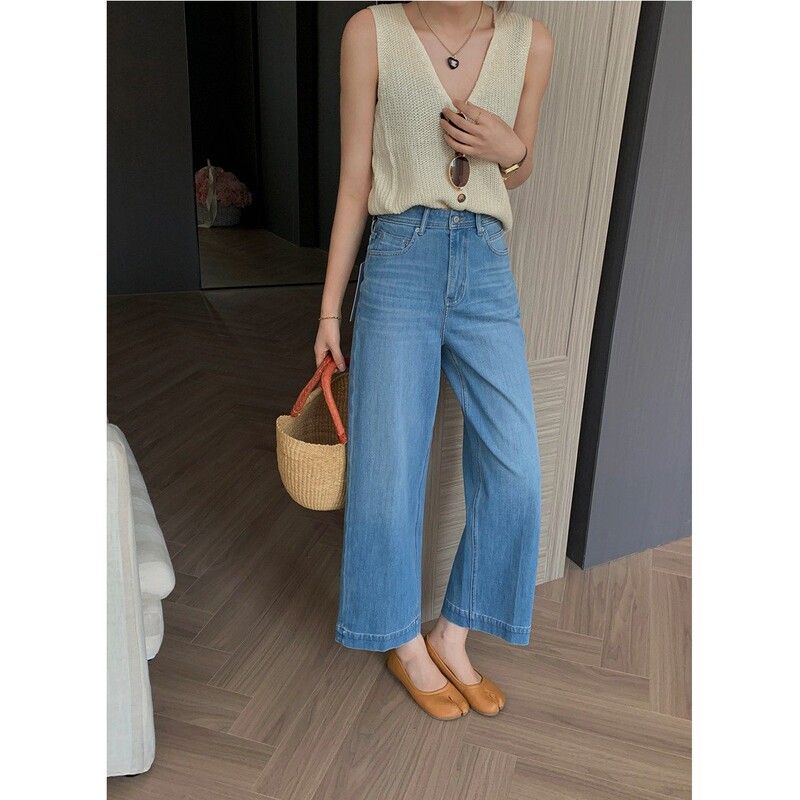 Babu Kabodo Jeans 69007 Kabo Wide-Leg Pants 2026 Summer New High-Waisted Loose Nine-Point Granny Pants Babu Kabodo Jeans 69007 Kabo Wide-Leg Pants 2026 Summer New High-Waisted Loose Nine-Point Granny Pants