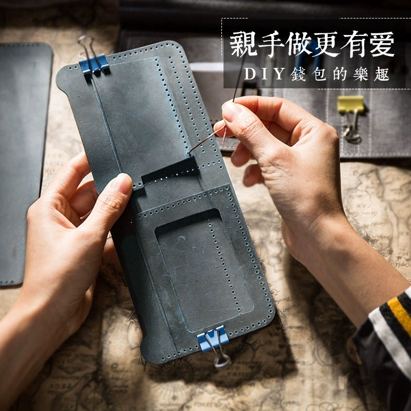 DIY Handcrafted Wallet Man Retro Genuine Leather Short Clip Mad Mappie Money Nip Bull Leather Clip Homemade Bag material bag