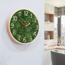 Watch Japanese style fresh eternal moss creative solid wood forest living room dining room wall decoration without maintenance