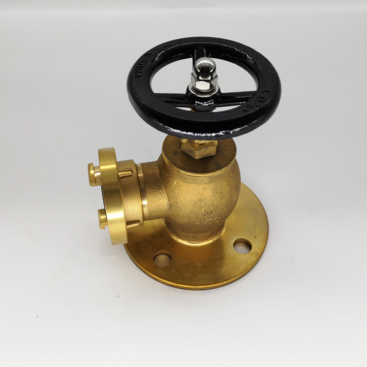 Marine all-copper flanged fire hydrant fire hydrant national standard island right angle straight through heavy fire valve fire hydrant