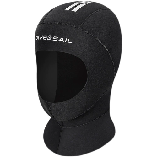 DIVE&SAIL Шлем, удерживающая тепло плавательная шапочка для плавания, шапка подходит для мужчин и женщин, снаряжение для снорклинга, дайвинг, 5mm, увеличенная толщина, защита от солнца