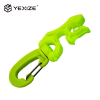 Флуоресцентная зеленая двойная открывающаяся труба зажима