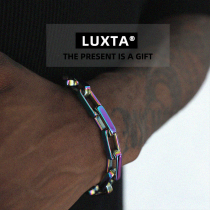Aurora Arc Bracelet Aurora rectangular Phantom Bracelet color Square hip hop European tide fashion ins