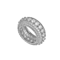 hiphop rings same simple full of zircon rings for men and women couples hip-hop ring trend accessories ins