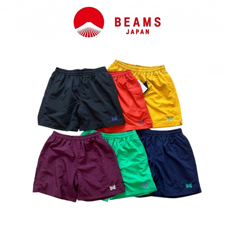 [in Stock] Beams X Needles Collaboration Nylon Quick-Dry Butterfly Shorts Loose Fit Sports Beach Shorts Trendy