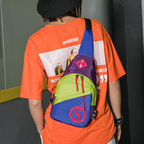  2020 new bag chest bag womens bag trend messenger bag small bag Korean shoulder bag canvas casual sports waist bag