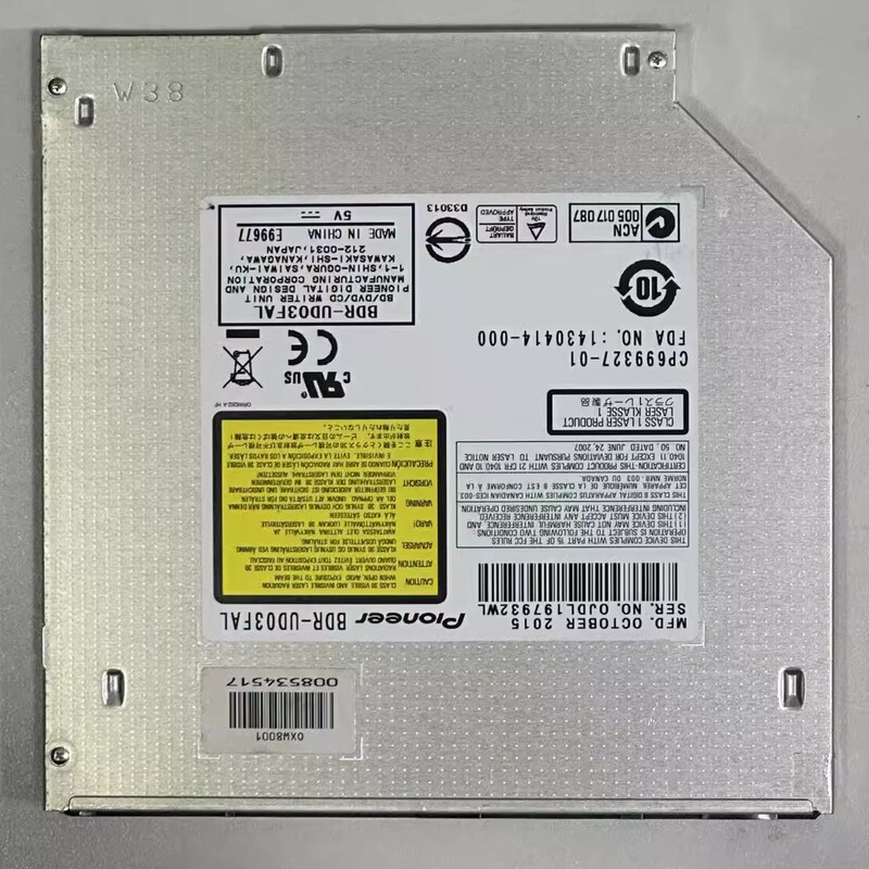 New Pioneer Bdr-Ud03Fal Built-In 9.5mm Blu-Ray Burner Notebook Blu-Ray Drive Burner