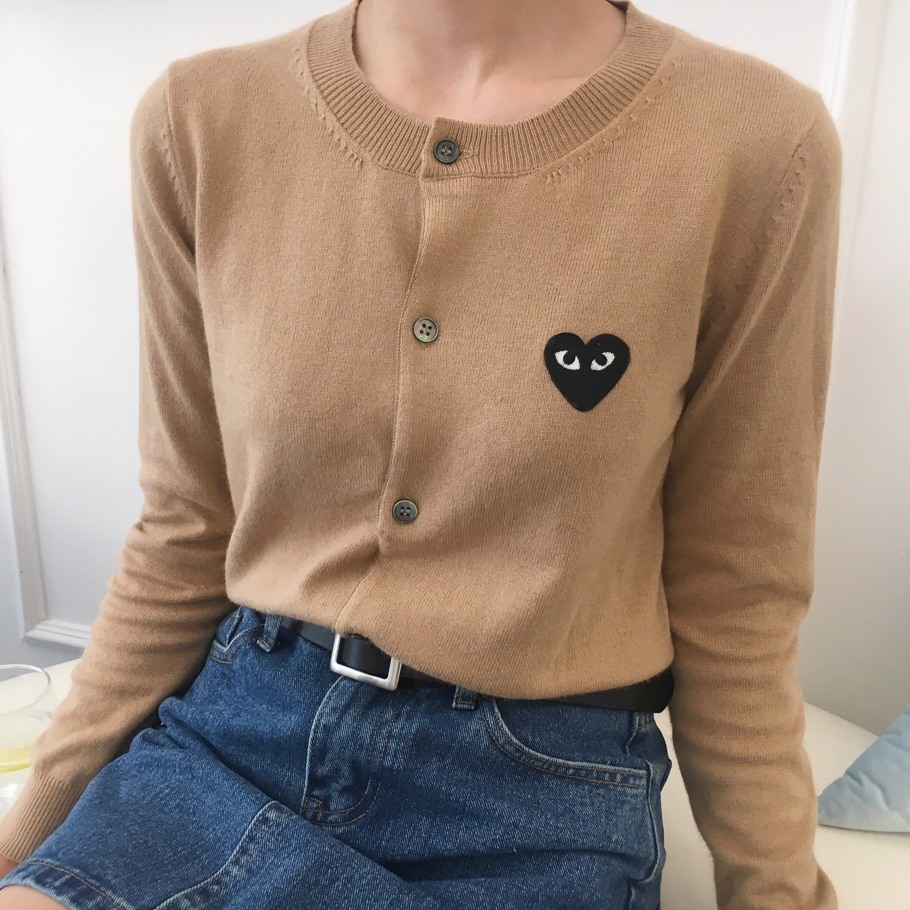 MAO tự chế đầu mùa thu ngày với cùng một tình yêu len áo len áo len áo len ngắn nữ (tại chỗ) cardigan nữ