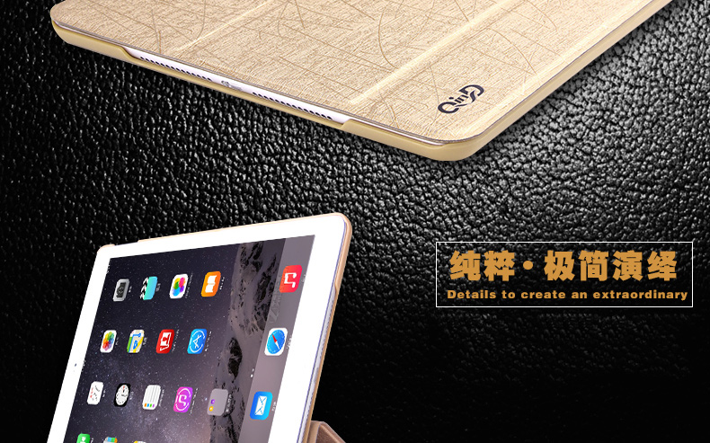 Apple Tablet iPad Air2 Cover iPadAir2 Thin Leather Case ipad6 Shell Edition Ngủ Thin A1566 / A1567 - Phụ kiện máy tính bảng bao da bàn phím ipad