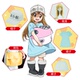 Calis làm việc tế bào tiểu cầu mũ quần áo COS bộ cosplay áo thun nữ túi đầy đủ tại chỗ cosplay itachi Cosplay