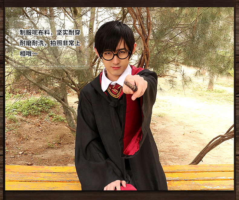 Harry Potter áo choàng Hermione jk áo choàng ma thuật Áo đồng phục trường Gryffindor COS quần áo xung quanh khăn len cosplay nezuko