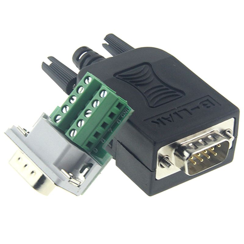 DB9 Serial verbal DB9 Weldless Head 9 Needle Connection Terminal RS232 485 Coroner Head 232 Plug COM Port