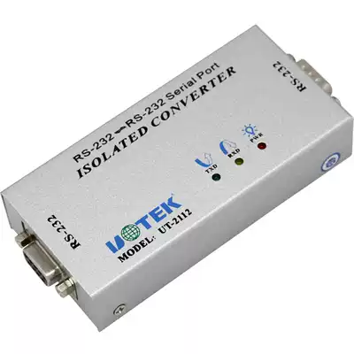 Yutai UT-2112 RS232 serial port photoelectric isolator 9-wire full signal isolation repeater lightning protection