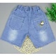 Bé trai quần short denim mùa hè mỏng quần áo trẻ em kéo dài quần nóng rộng rãi của trẻ em trong các chàng trai lớn bé trai quần năm điểm triều hoang dã - Quần jean