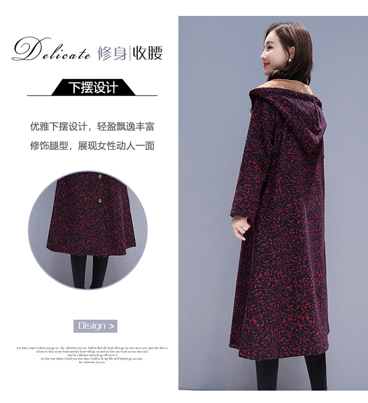 Mùa đông mới màu retro khí chất phong cách quốc gia áo dài nữ áo khoác cotton cộng với nhung dày trên đầu gối quần áo cotton áo khoác đẹp