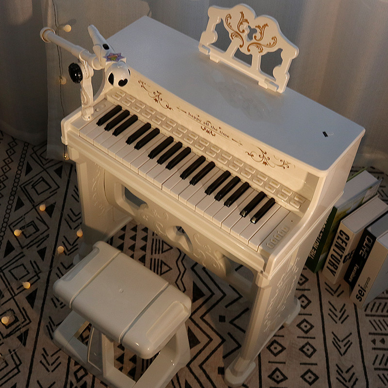 Children's electronic organ toy piano can play with microphone puzzle beginner girl baby 4 birthday gift 3-6 years old