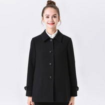 Pregnant women autumn and winter womens suit jacket womens black interview long sleeve business professional work wear pregnancy OL coat