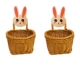 Маленький окрашенный кролик, 2 шт