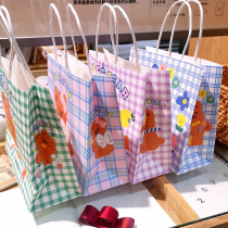 Gift bag ins Wind cute portable paper bag birthday gift bag small paper bag mini packaging paper bag