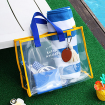 Handbag women Summer waterproof large capacity pvc transparent fitness swimming bag small portable jelly portable beach bag