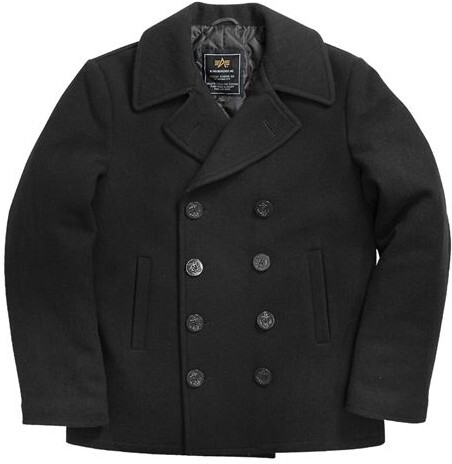 Alpha Alpha Genuine Authorized U.S. Navy Sailor Coat 740 Woolen Coat Double-Breasted Jacket