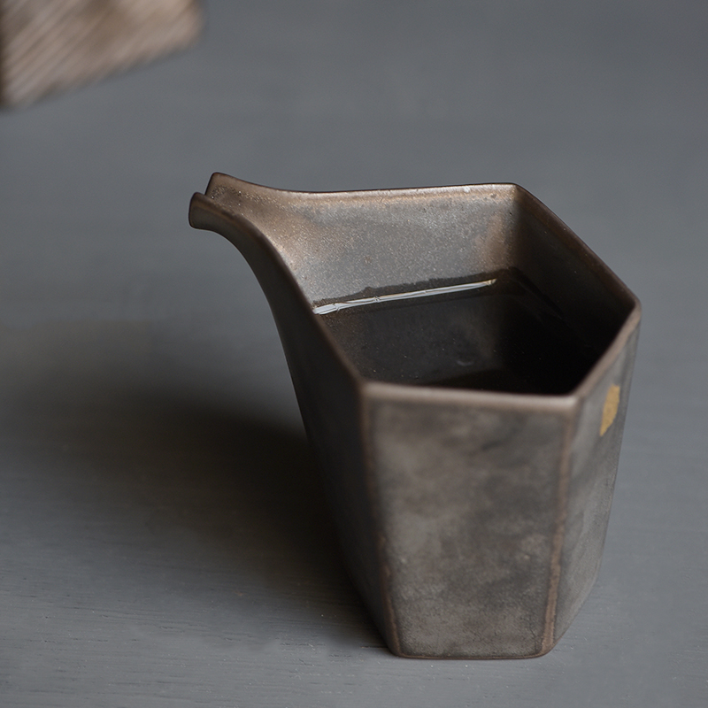 Poly real metal glaze ceramic paint household fair keller of tea sea scene points of tea ware kung fu tea cup and cup