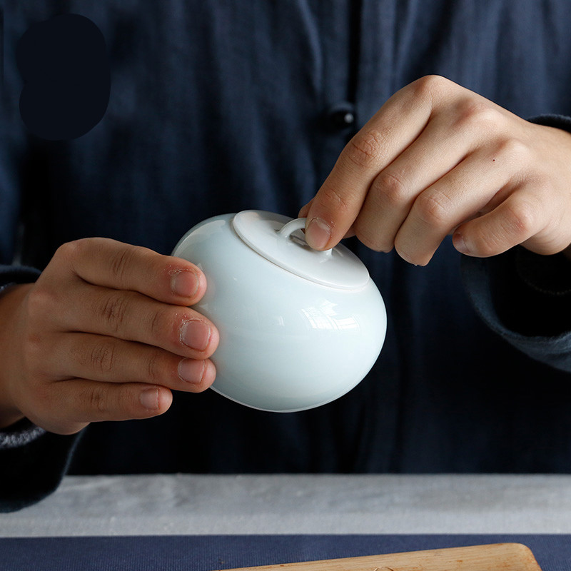 The Poly real boutique scene. Caddy fixings ceramic small mini portable travel seal pot receives moistureproof box