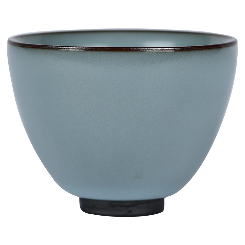 The Poly real scene, jingdezhen up master cup large checking ceramic kung fu tea cups domestic high - grade sample tea cup with a gift