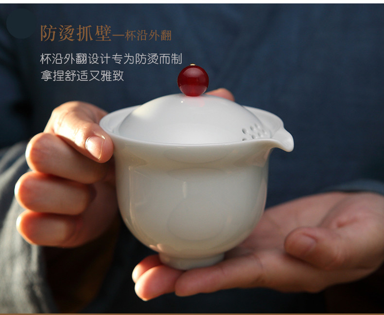 The Poly real boutique scene. Crack cup portable travel cups kung fu tea set jingdezhen ceramic BeiYing was black