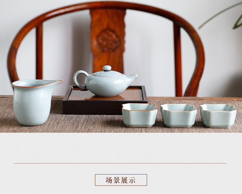 The Poly real boutique scene. Zen your up ceramic teapot kung fu tea tea, slicing can raise large capacity, small pot