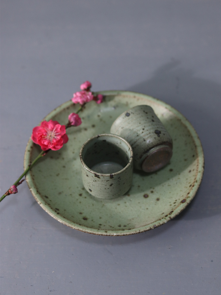 Poly real scene of jingdezhen ceramic large Japanese coarse TaoGan tea pot bearing plate of fruit tray tray cups of tea