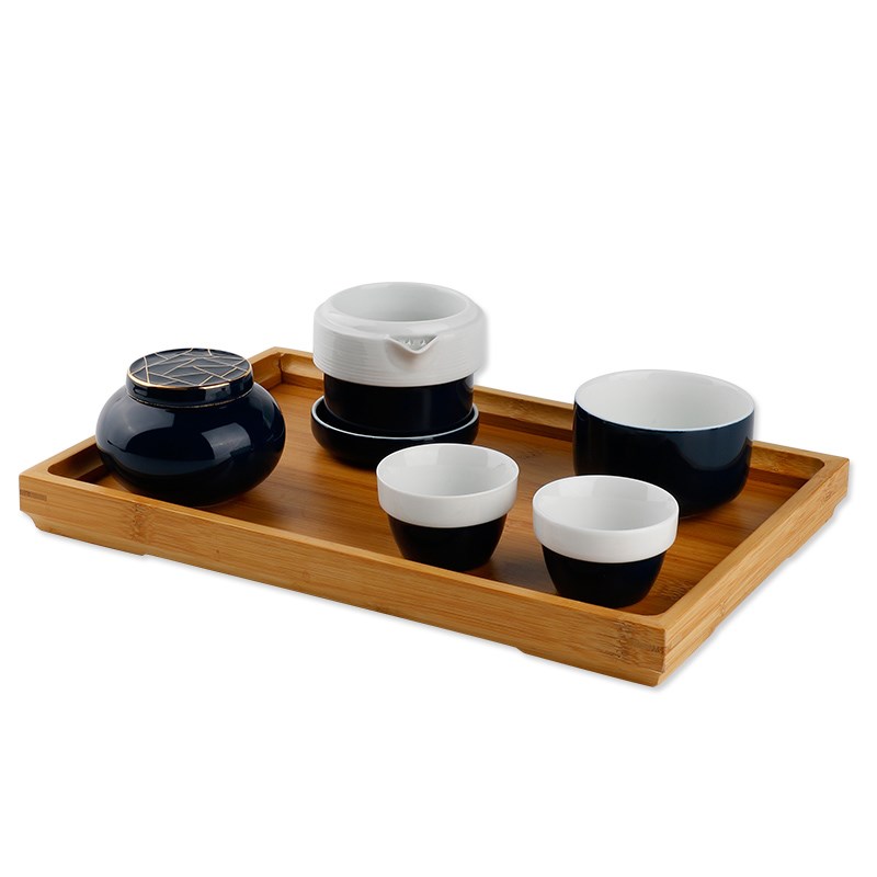 The Poly real boutique scene. Crack cup of jingdezhen ceramic cups tea sets travel a pot of two cups of tea pot of TZ