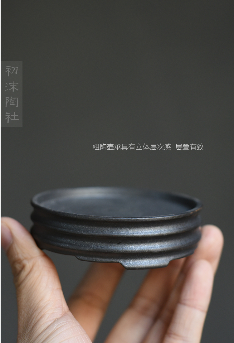 Poly real scene set of jingdezhen ceramic tea set household porcelain teapot coarse pottery teapot han priests pot by hand