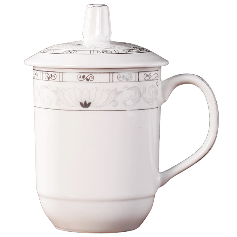 Jingdezhen ceramic cups household glass mugs with cover individuals dedicated office cup and cup tea cup
