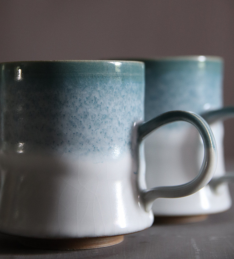 Jingdezhen poly real ceramic keller cup ghost scene wild glaze thick ceramic cups of coffee cup by hand