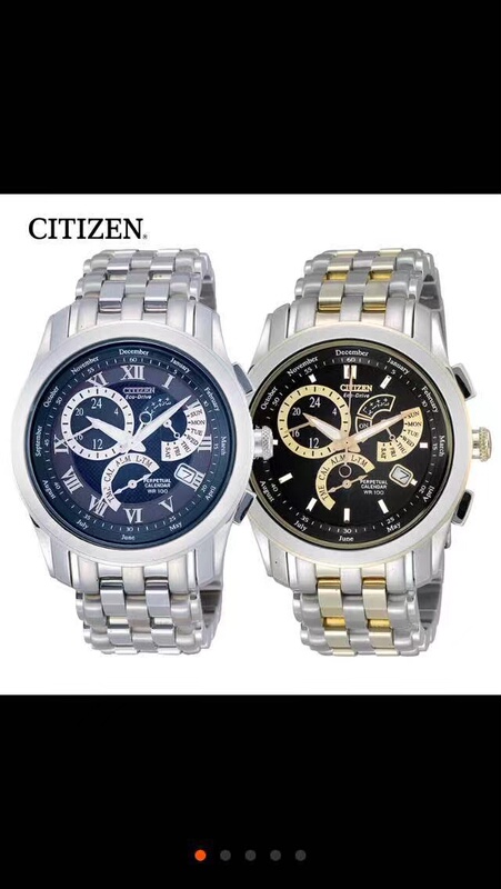 Japan's Citizen Light Kinetic Energy Perpetual Calendar Brand New Bl8005-77E Bl8009-76L Sapphire Men's Watch