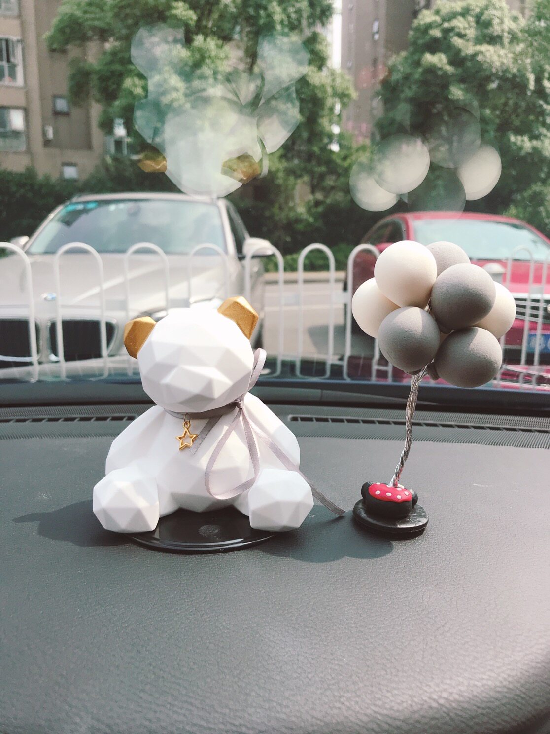 Car Perfume Aromatherapy Paddington Geometry Bear Car Perfume Fragrance Ornament Expansion Stone Car Decoration Ornament