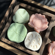 Museum Art Cultural and Creative Store Lotus Lotus Lotus Root Cold Processed Handmade Soap Cleansing Bath Hand Washing Soap