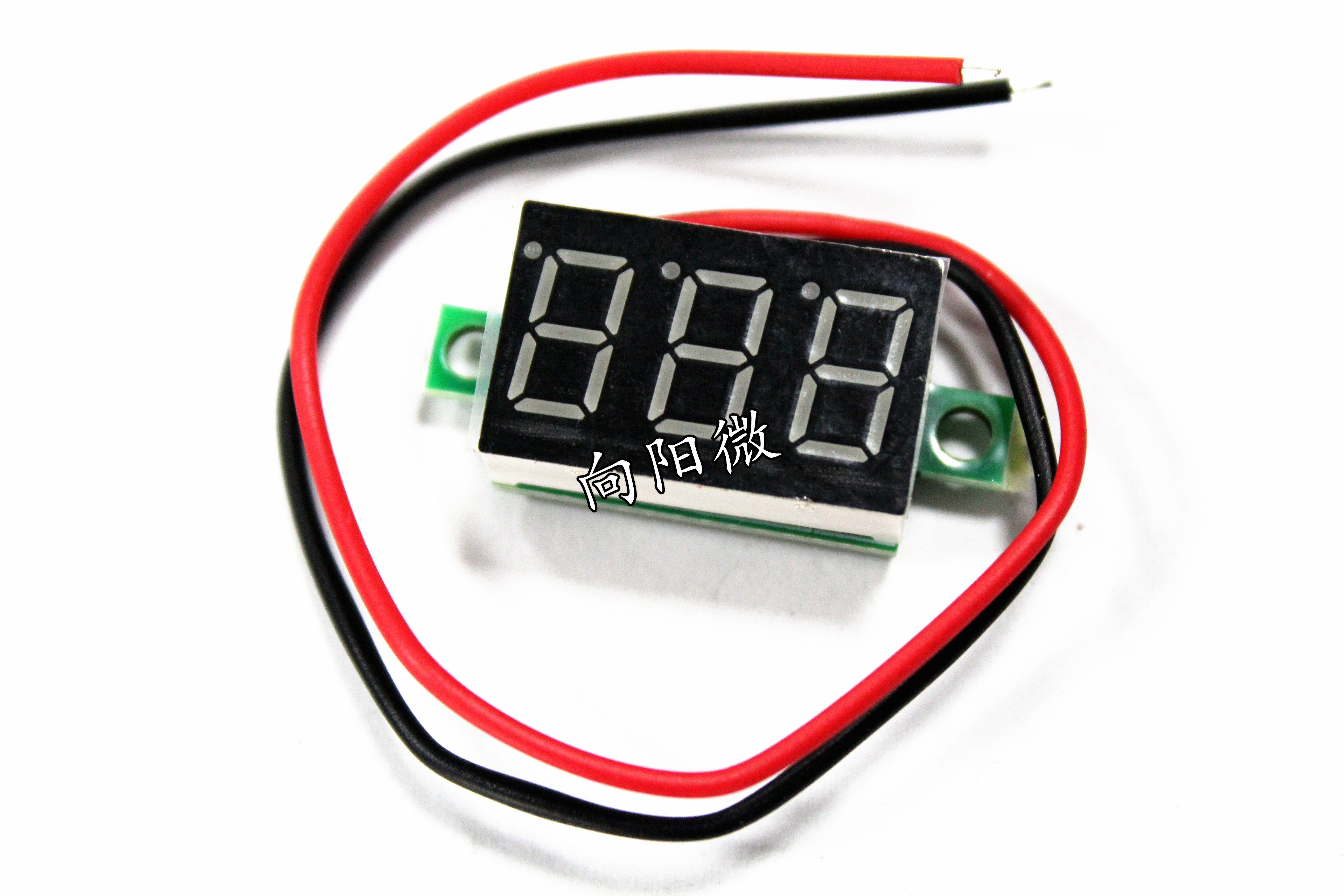 微型 0.36寸数码管2.7V-32V两线可变精度数显示/数字电压表头