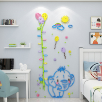 Childrens room wall decoration 3d three-dimensional baby measuring body height stickers removable stickers cartoon room layout walls