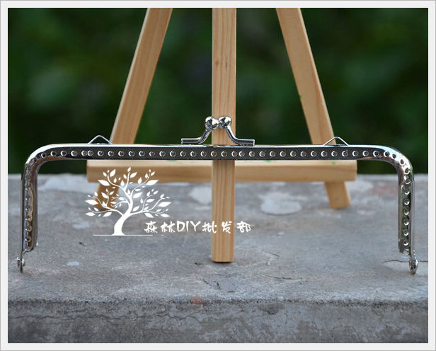 K057 (forest wholesale) 2 yuan each 15CM bright silver square mouth gold with double ears 10 250 grams