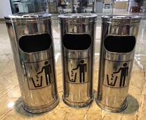 Stainless steel trash can Hotel trash bin trash can stainless steel lobby ash bucket
