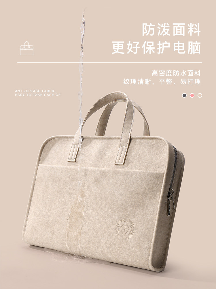 Good-Looking Laptop Bag, Drop-Proof and Shock-Proof, Suitable for Apple MacBook 13.3, Lenovo Air 14, Women's 15.6, ins Simple Shoulder Bag, 15 Huawei Mac, 13inch Pro 16 Dell