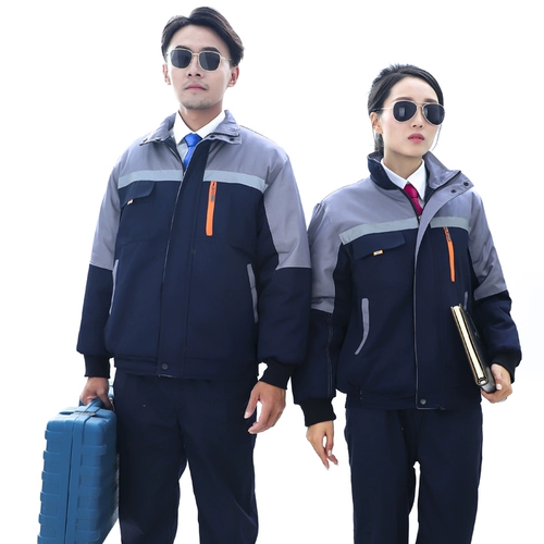 Зимний пуховик для работы подходит для мужчин и женщин, износостойкая куртка