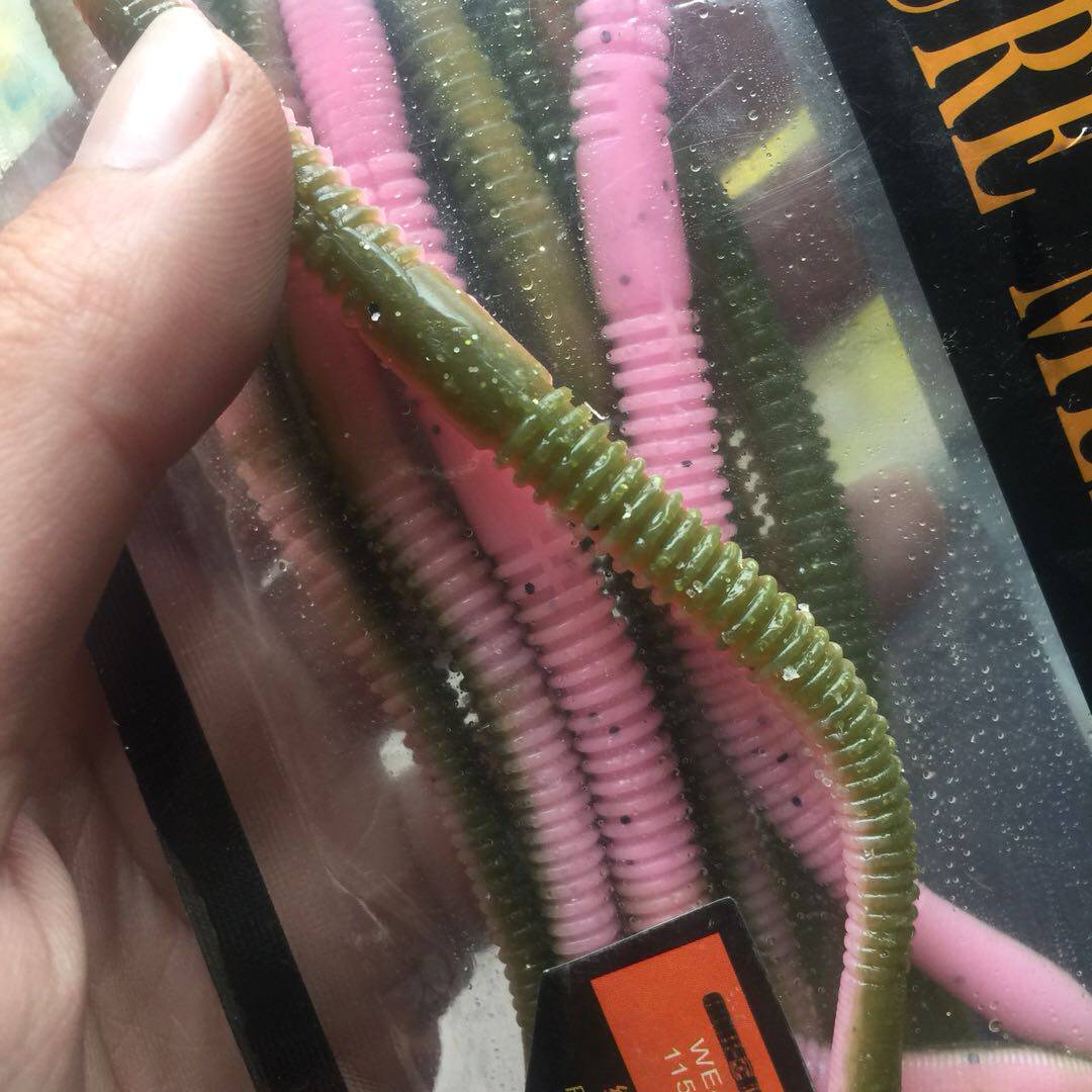 Yoshikawa Yoshikawa competitive soft bait Luya high specific gravity noodle worm sea bass with salt super soft 11 5cm4 2g