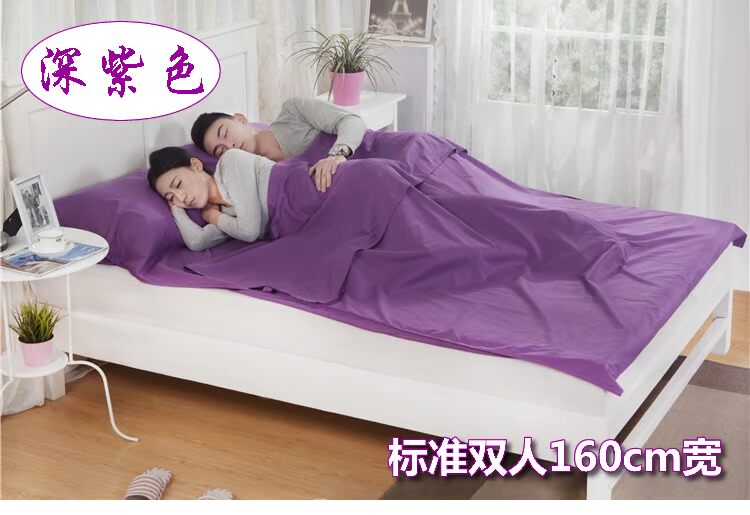 Tất cả bông du lịch trên túi ngủ bẩn siêu nhẹ xách tay mỏng đôi khách sạn khách sạn khách sạn tấm chống bẩn túi ngủ cho trẻ sơ sinh